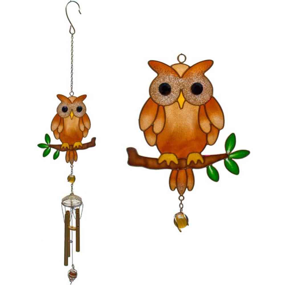 Something Different - Brown owl Windchime - Brown